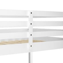 Hazel Pine Wood Single Loft Bed with Desk